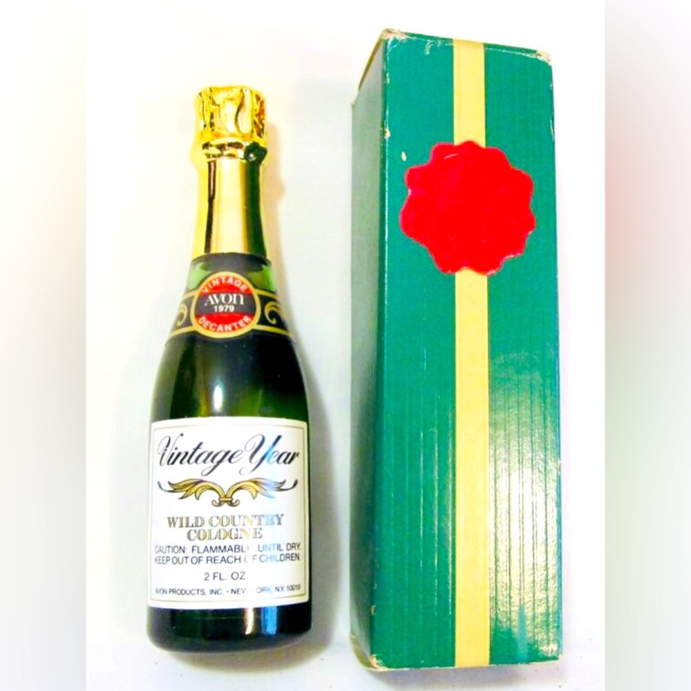 ✅FREE✅ NEW Avon vintage 1970s sweet honesty cologne champagne glass decanter